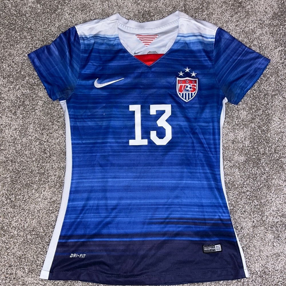 2015 Alex Morgan #13 US Women’s National Team away jersey